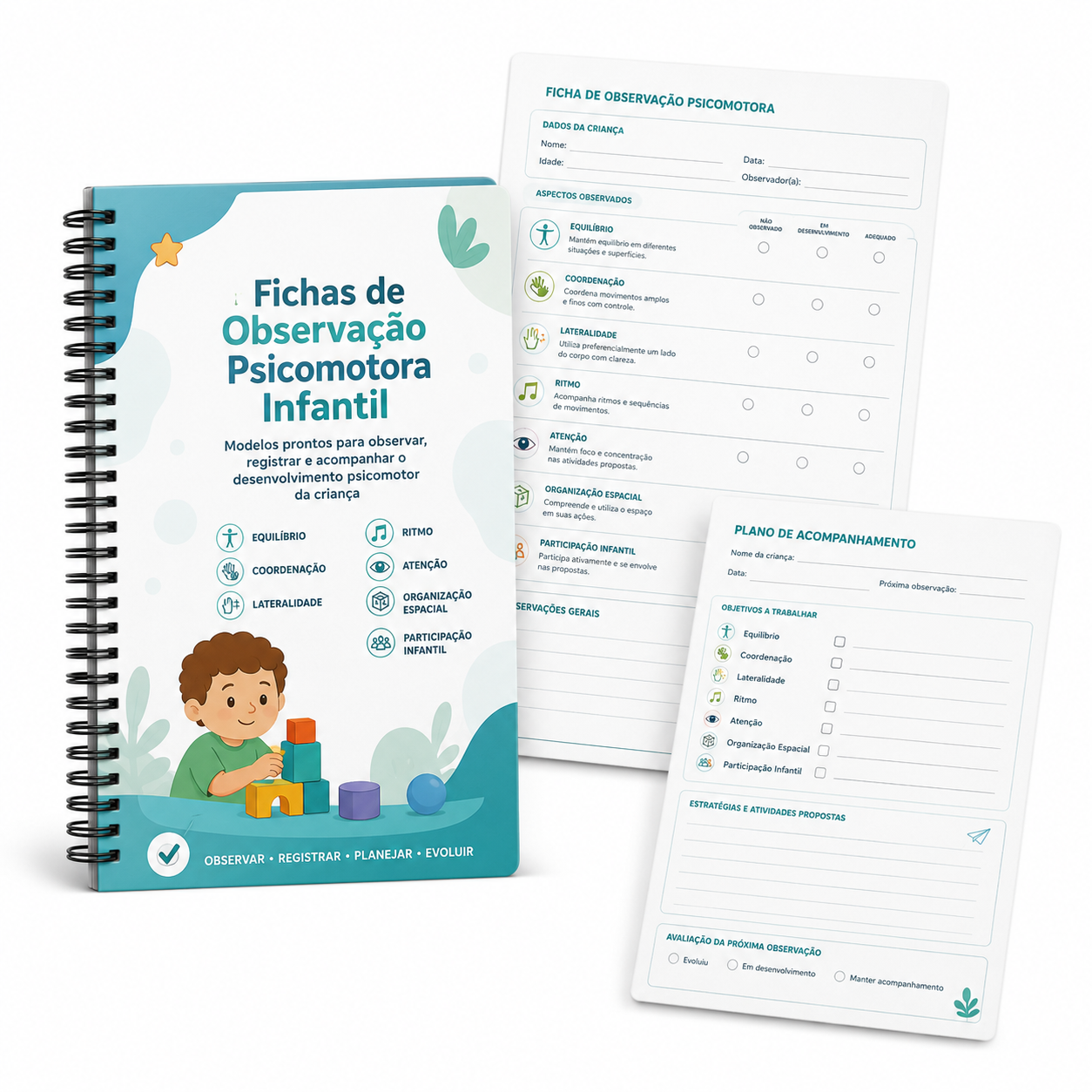 Planner Semanal de Atendimentos TO Infantil